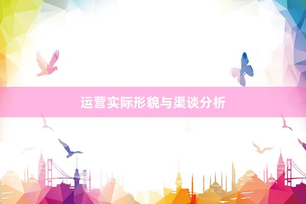 运营实际形貌与渠谈分析