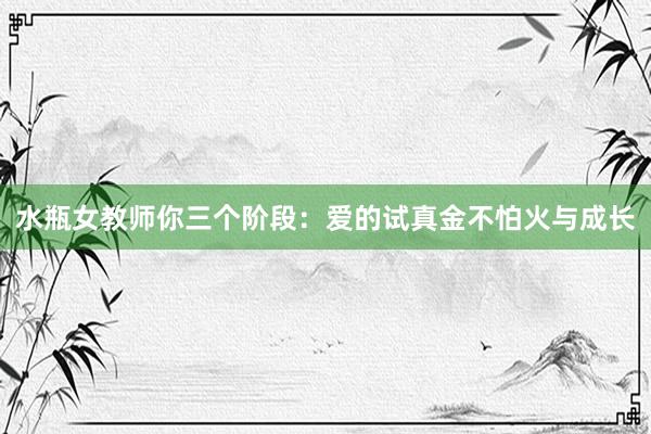 水瓶女教师你三个阶段：爱的试真金不怕火与成长